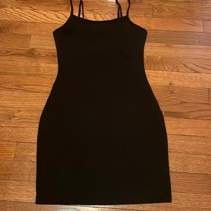 Black mini dress